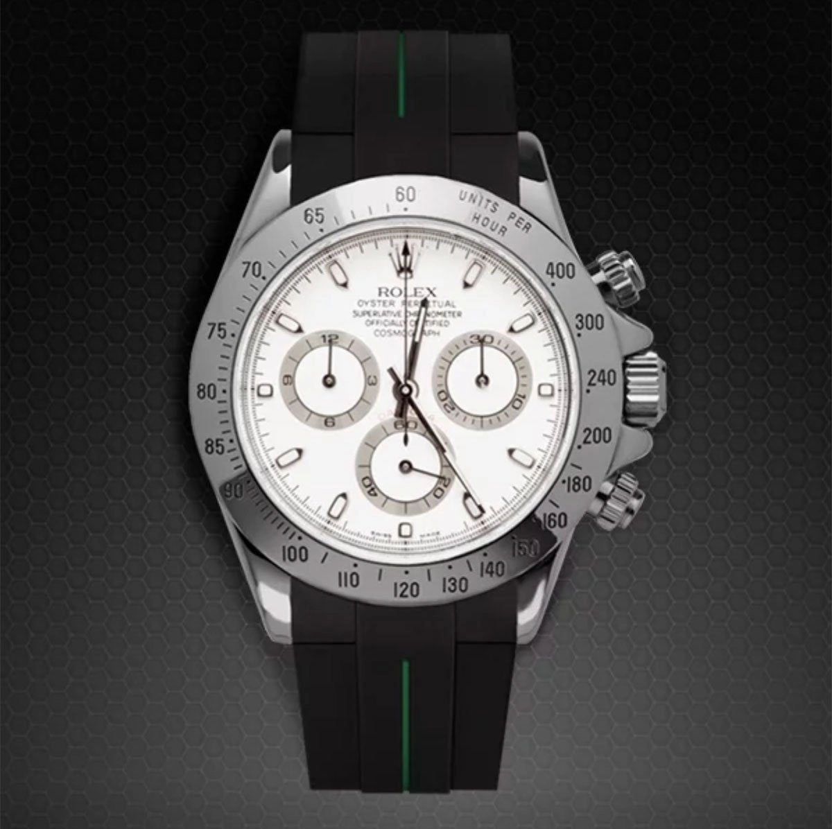 Rolex - Rubber B strap for Daytona Oyster Bracelet - Tang Buckle Series