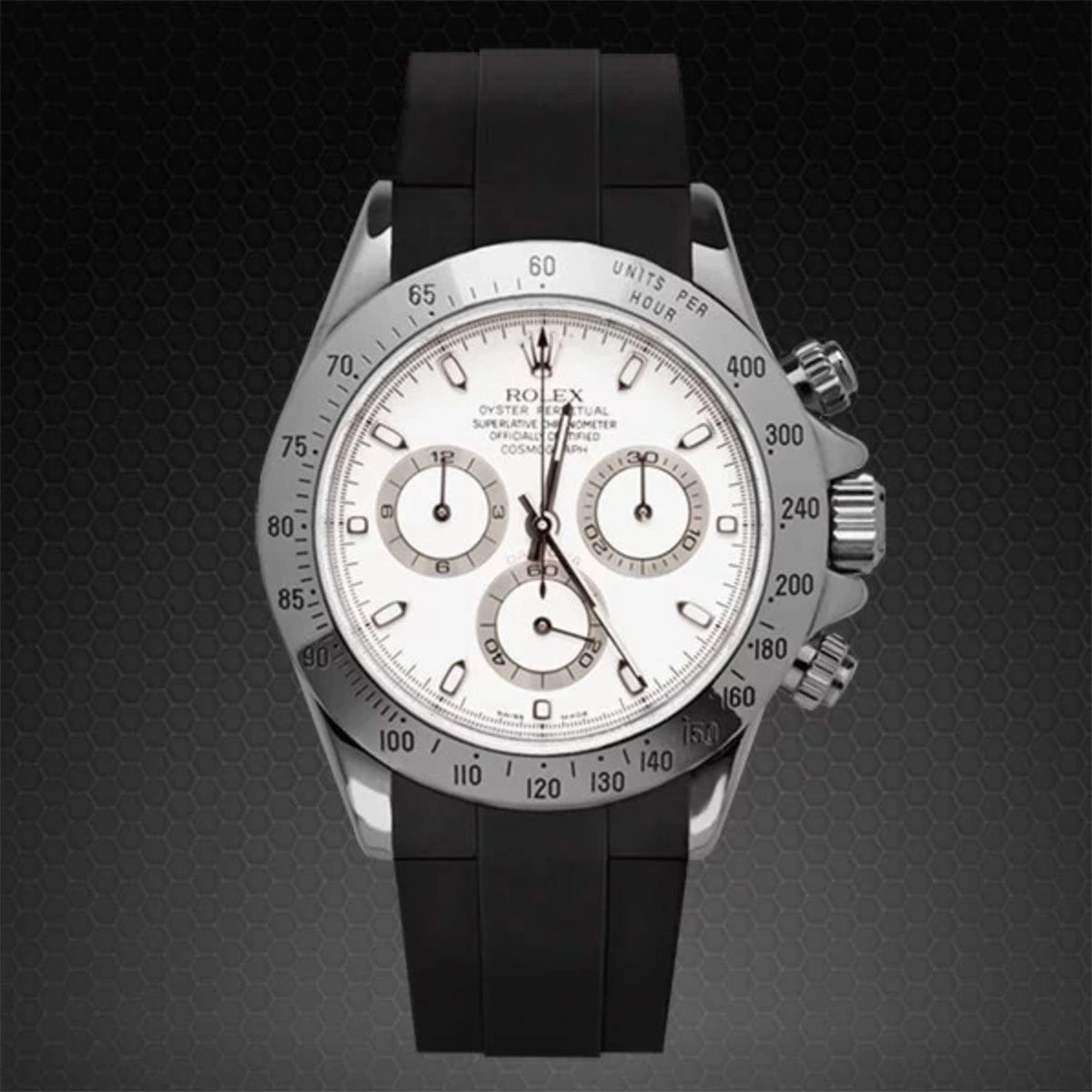 Rolex - Rubber B strap for Daytona Oyster Bracelet - Velcro Series