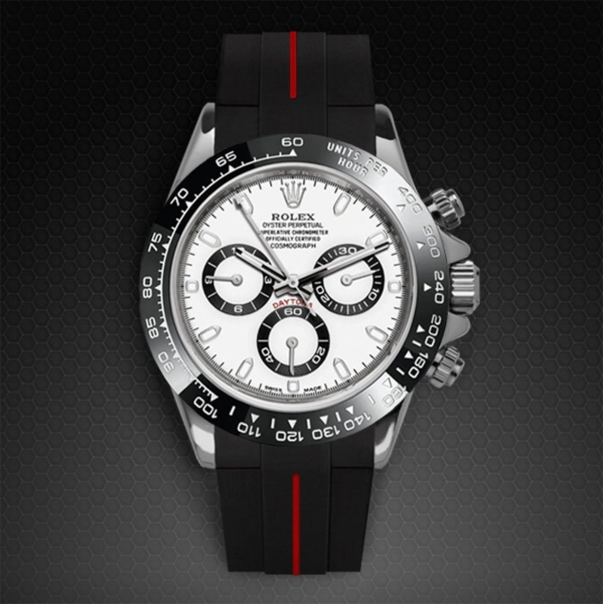 Rolex - Rubber B strap for Daytona Oyster Bracelet Ceramic Bezel - Classic Series