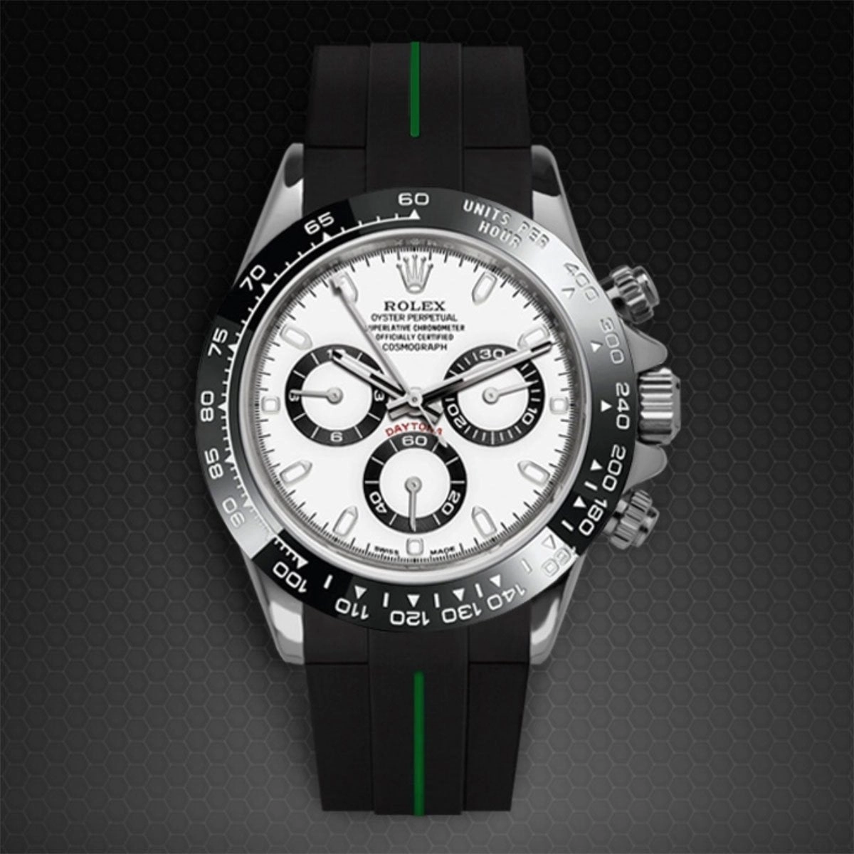Rolex - Rubber B strap for Daytona Oyster Bracelet Ceramic Bezel - Classic Series