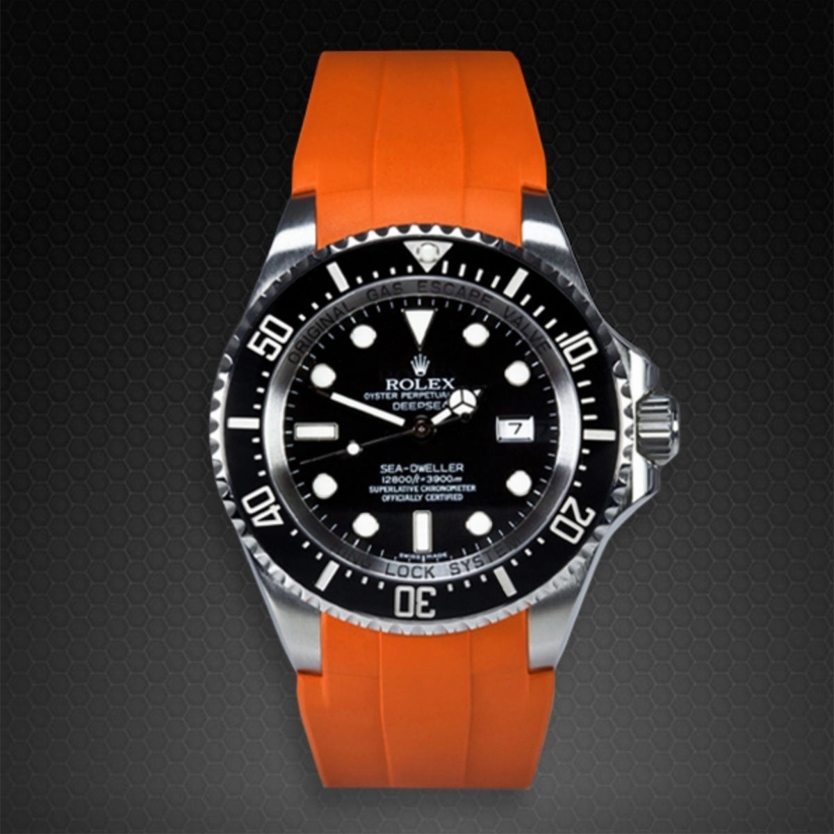 Rolex - Rubber B strap for Deepsea 116660 - Flared Tang Series