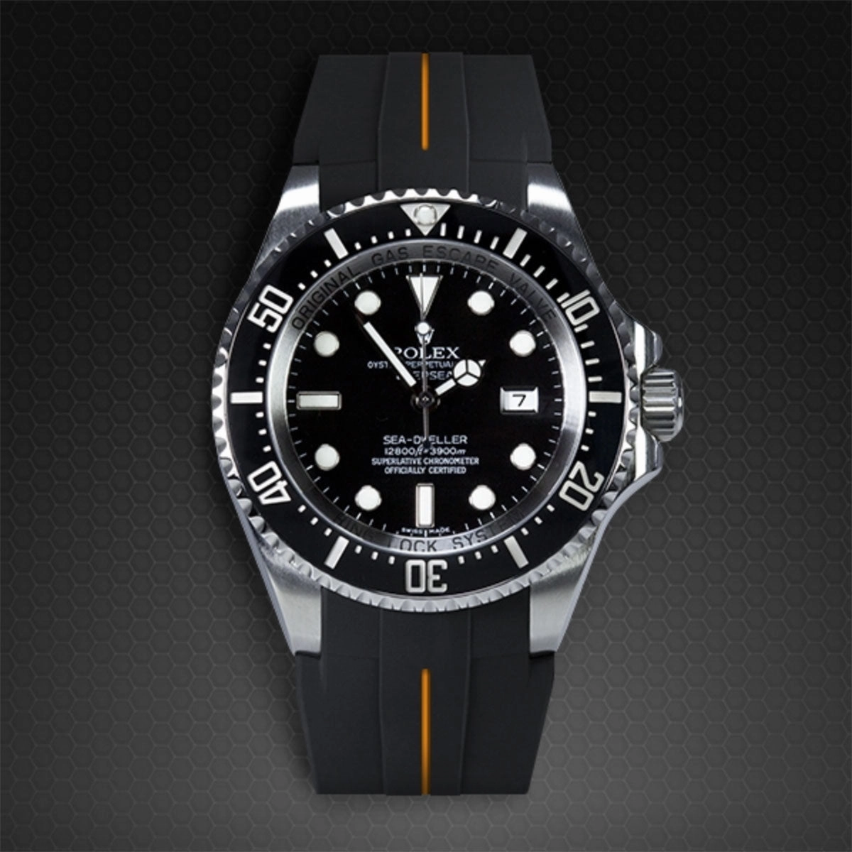 Rolex - Rubber B strap for Deepsea 116660 - Flared Tang Series