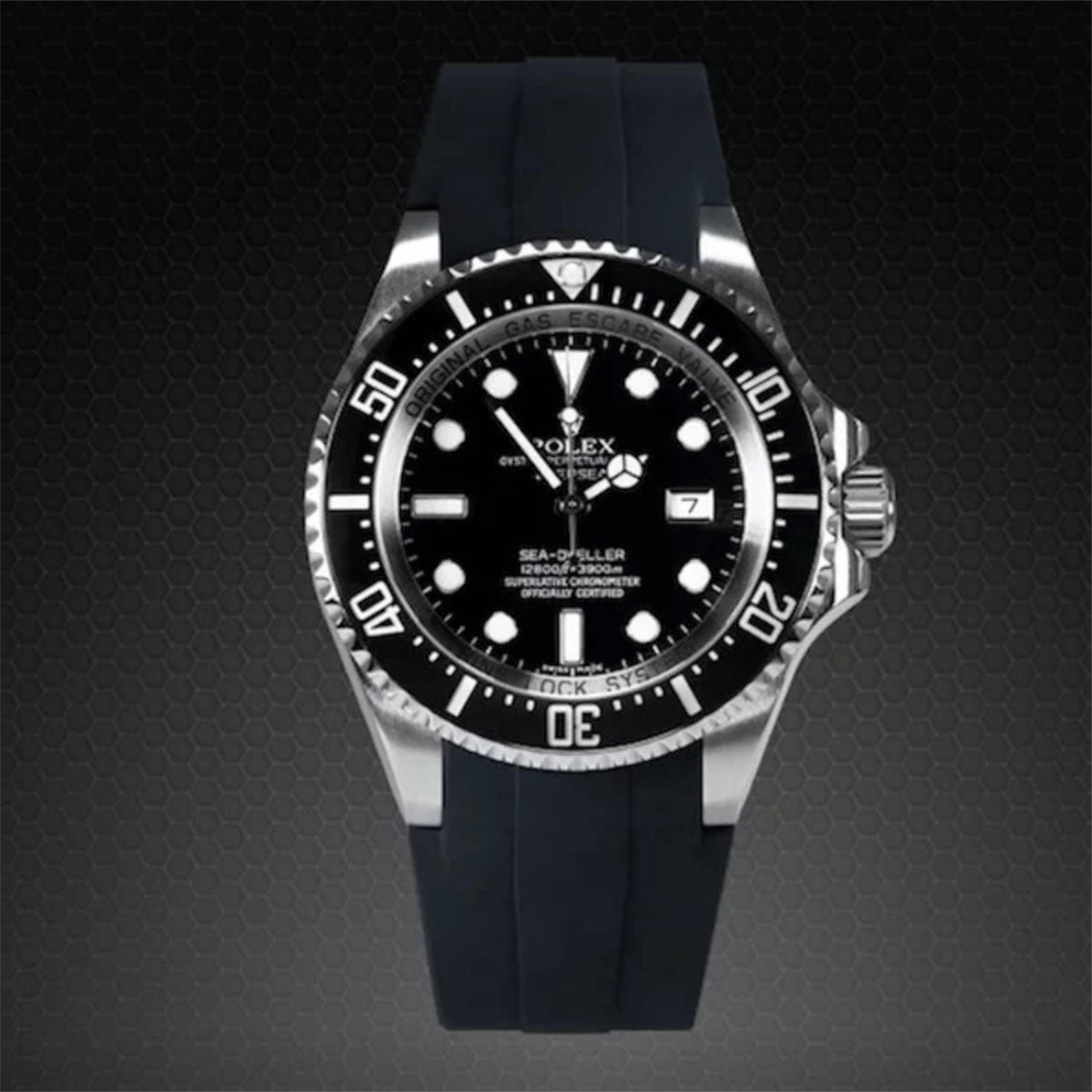 Rolex - Rubber B strap for Deepsea 116660 - Flared Tang Series