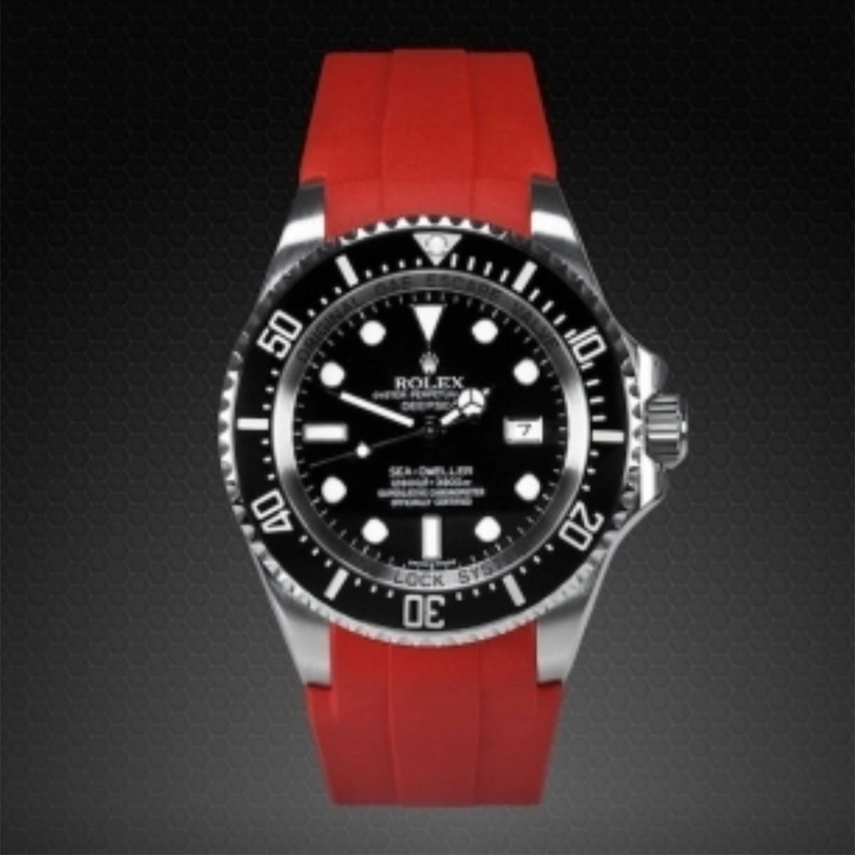 Rolex - Rubber B strap for Deepsea 116660 - Flared Tang Series