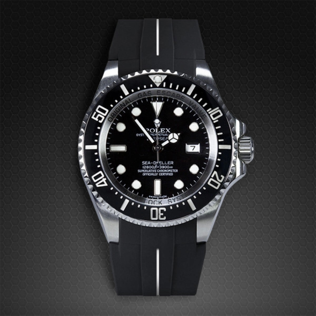 Rolex - Rubber B strap for Deepsea 116660 - Flared Tang Series