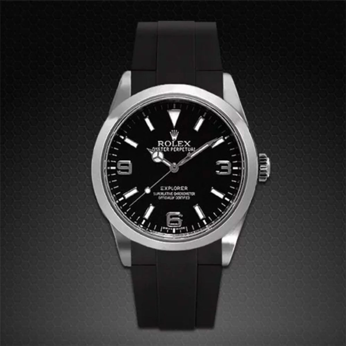Rolex - Rubber B strap for Explorer I 39mm - Classic Series