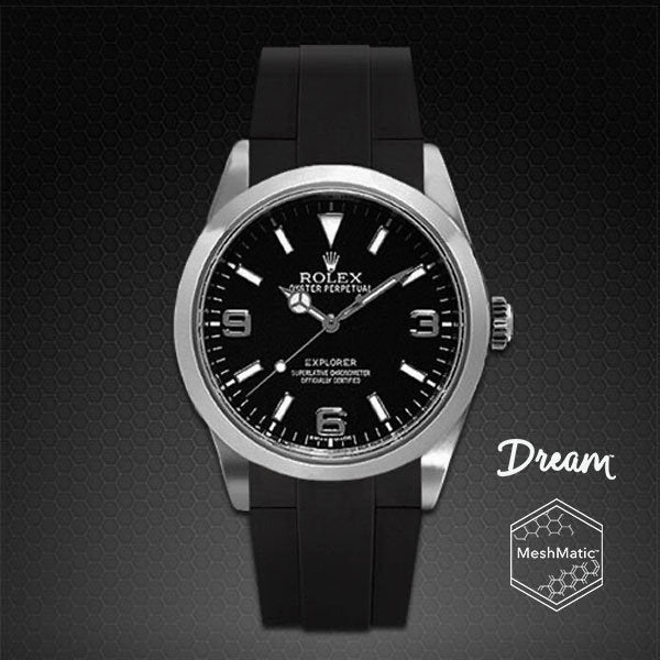 Rolex - Rubber B strap for Explorer I 39mm - The Dream Strap