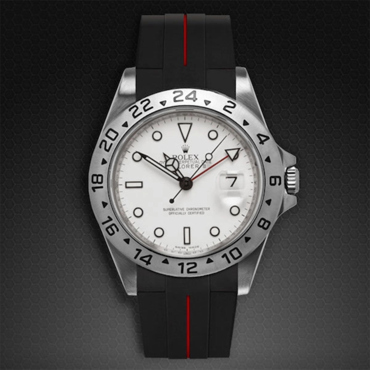 Rolex - Rubber B strap for Explorer II 40mm - Tang Buckle Series