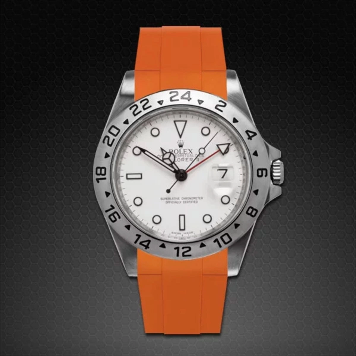 Rolex - Rubber B strap for Explorer II 40mm - Tang Buckle Series
