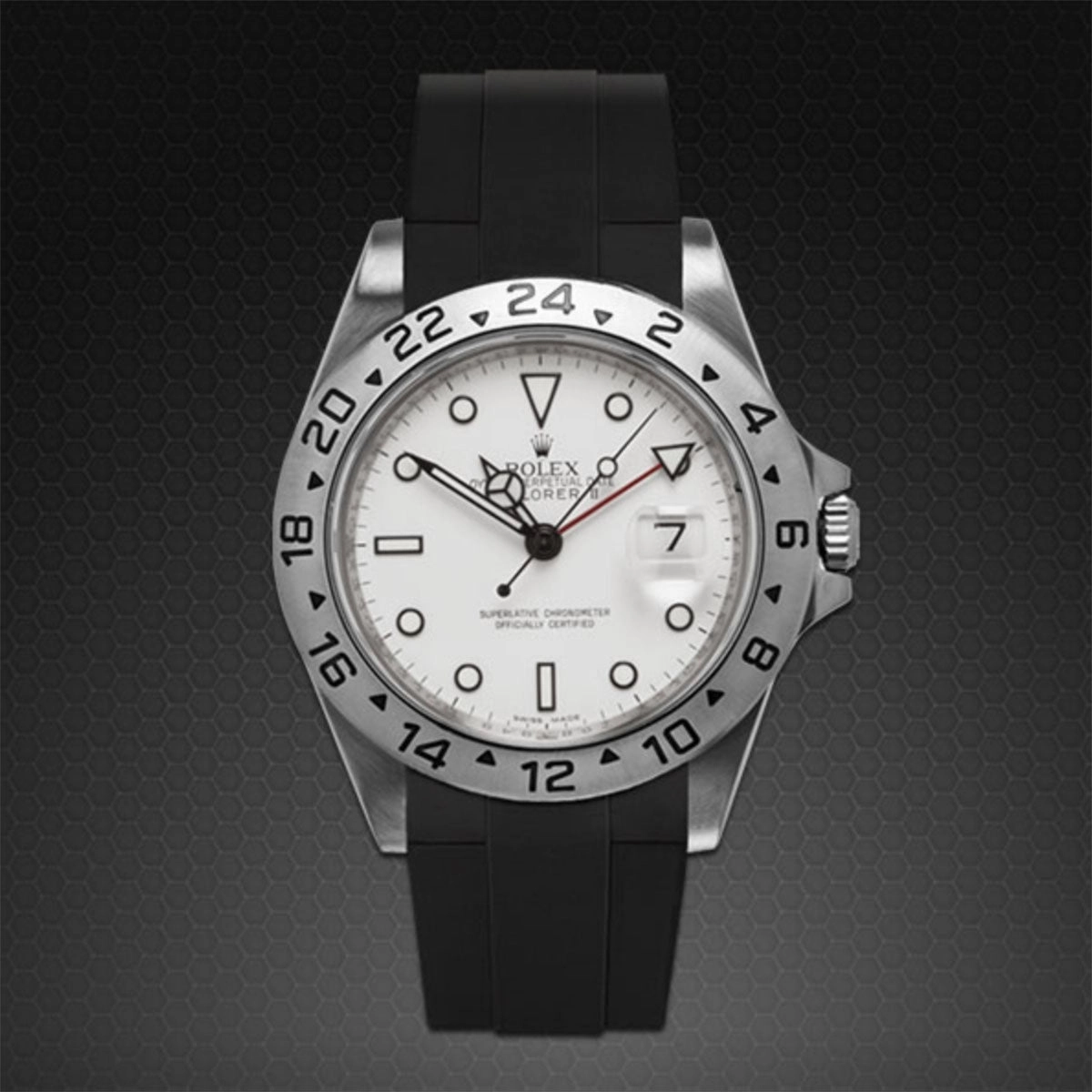 Rolex - Rubber B strap for Explorer II 40mm - Tang Buckle Series