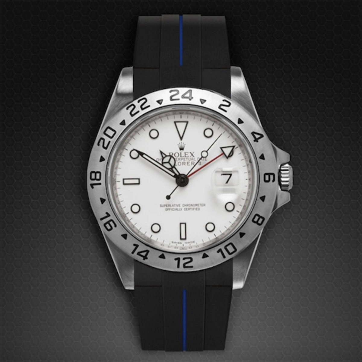 Rolex - Rubber B strap for Explorer II 40mm - Tang Buckle Series