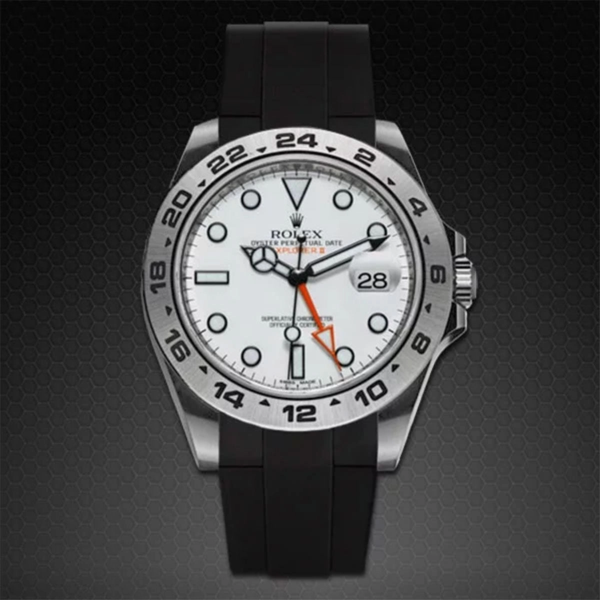 Rolex - Rubber B strap for Explorer II 42mm 216570 (2011-2020) - Classic Series