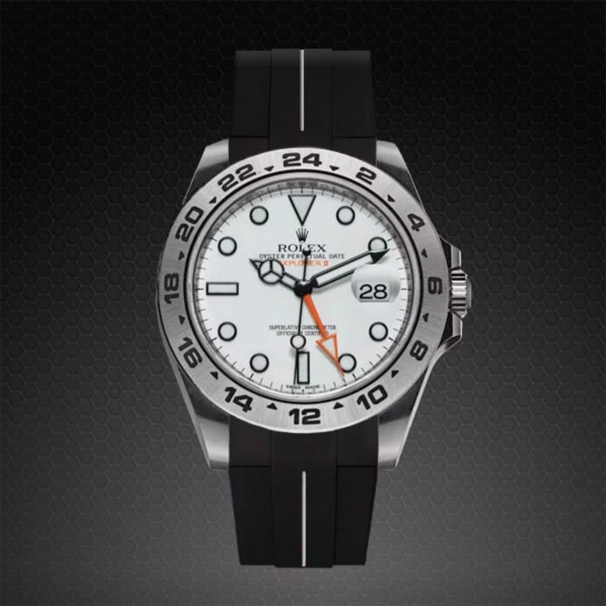 Rolex - Rubber B strap for Explorer II 42mm 216570 (2011-2020) - Classic Series