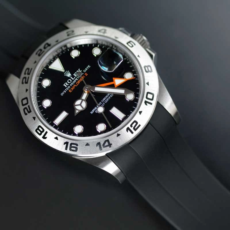 Rolex - Rubber B strap for Explorer II 42mm 226570 - Tang Buckle Series