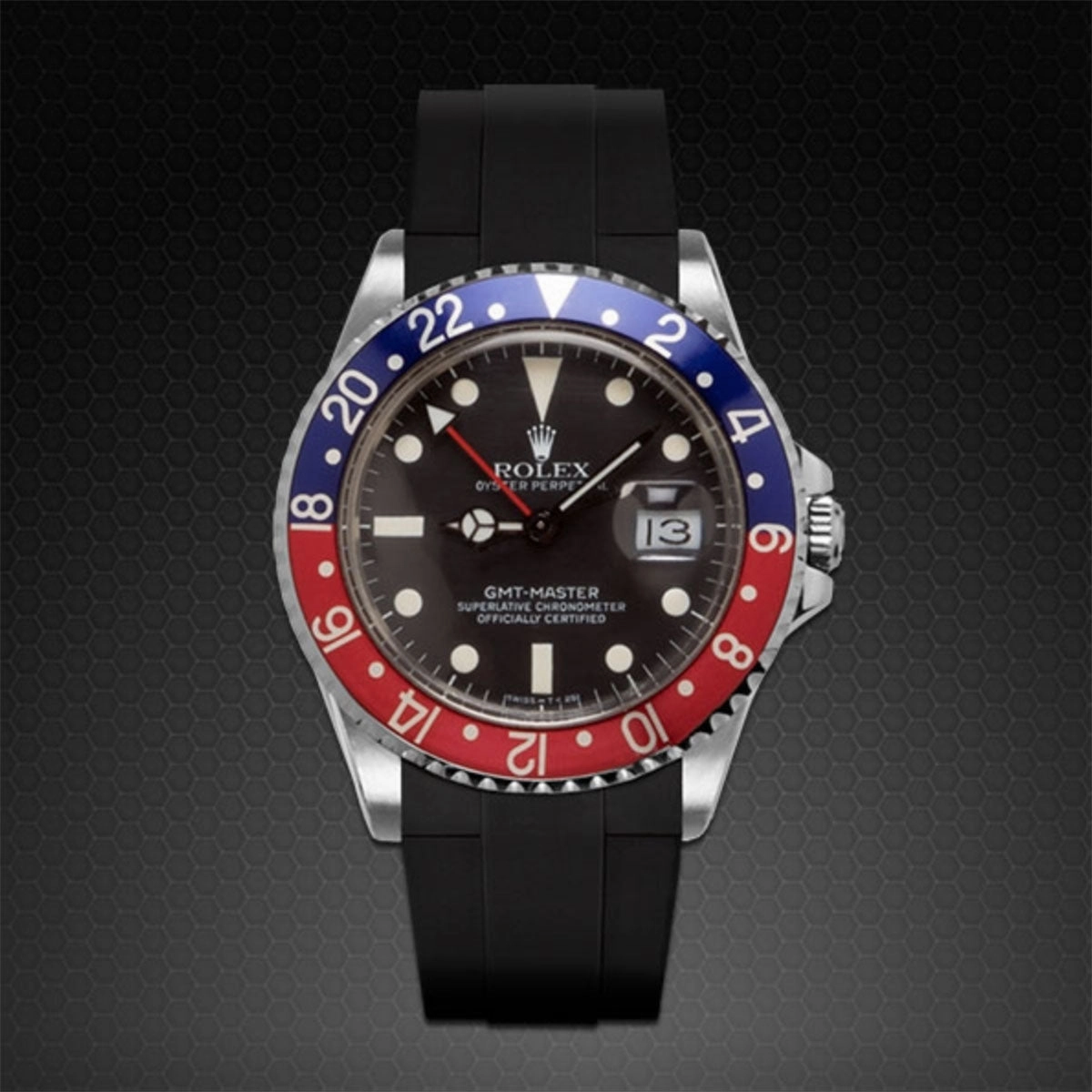 Rolex - Rubber B strap for GMT Master - Tang Buckle Series
