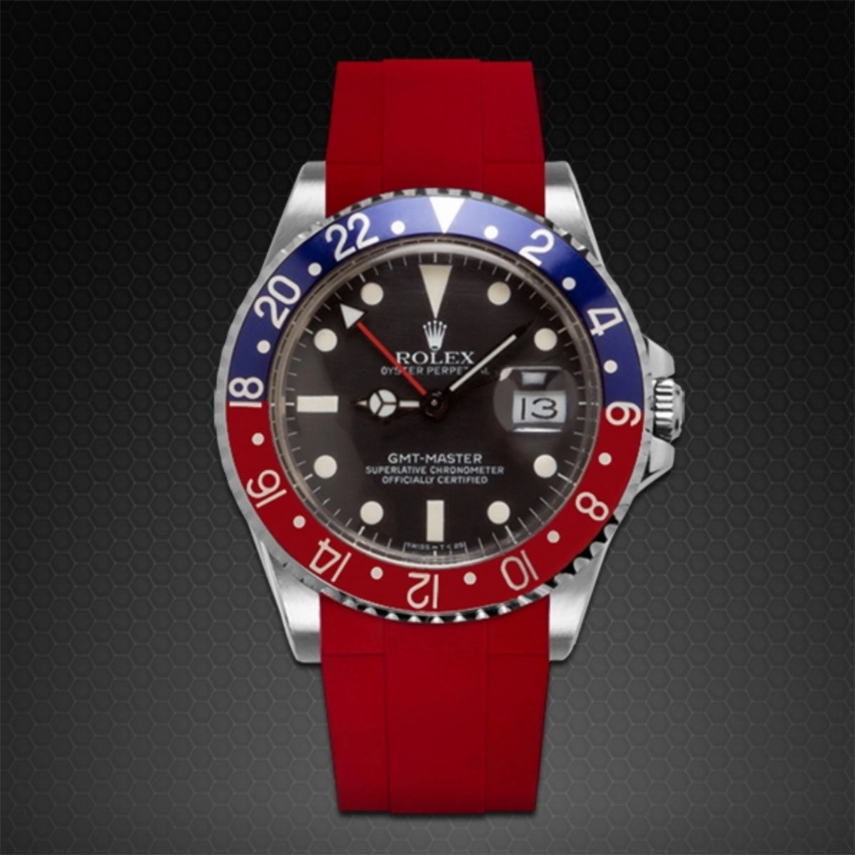 Rolex - Rubber B strap for GMT Master - Tang Buckle Series