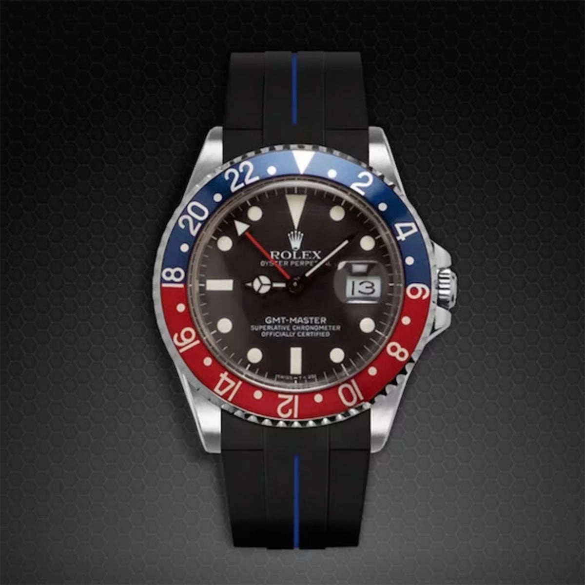 Rolex - Rubber B strap for GMT Master - Tang Buckle Series