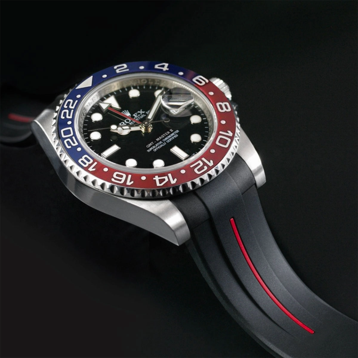 Rolex - Rubber B strap for GMT Master II CERAMIC - Classic Series