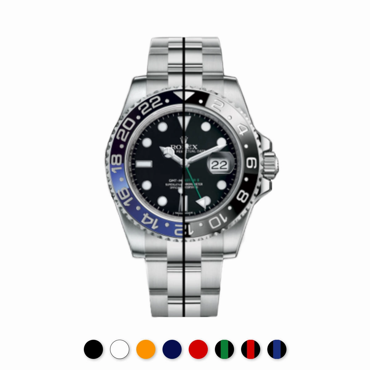Rolex - Rubber B strap for GMT Master II CERAMIC - Classic Series