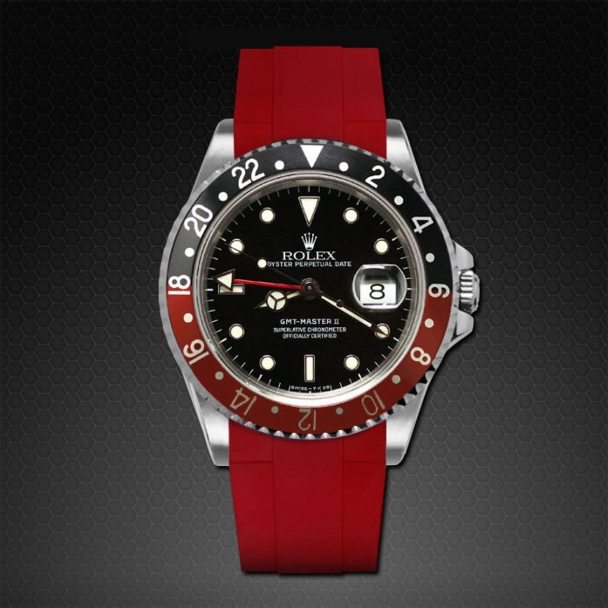 Rolex - Rubber B strap for GMT Master II Non-Ceramic - Tang Buckle Series