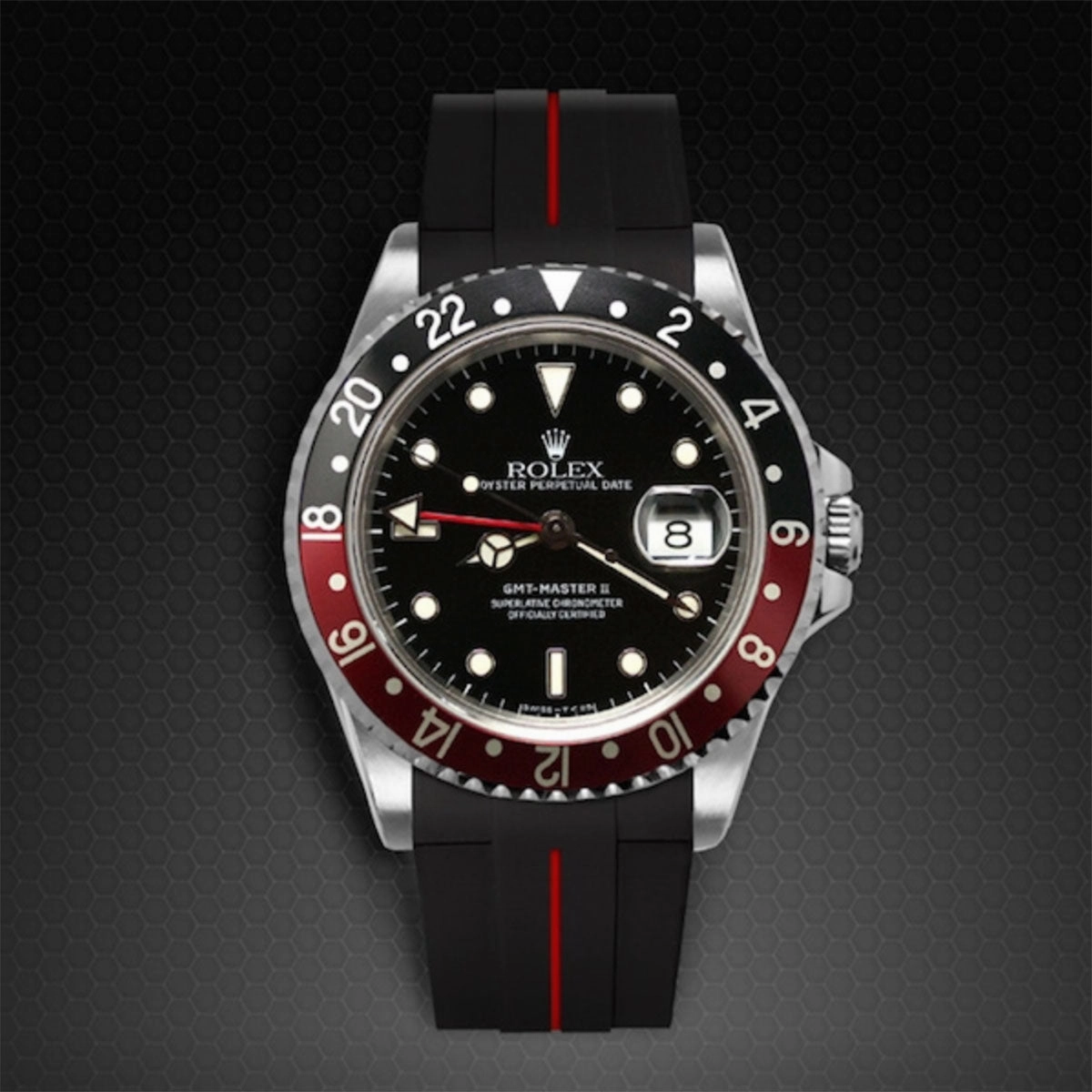 Rolex - Rubber B strap for GMT Master II Non-Ceramic - Tang Buckle Series