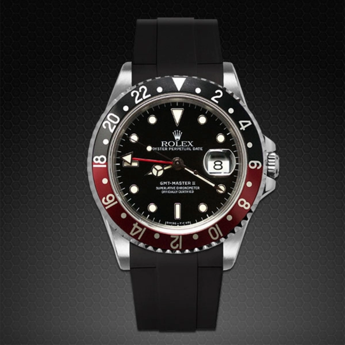 Rolex - Rubber B strap for GMT Master II Non-Ceramic - Tang Buckle Series