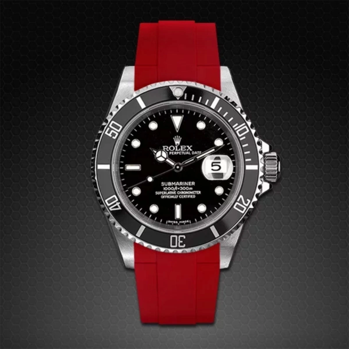 Rolex - Rubber B strap for Non-Ceramic 40mm Submariner - Tang buckle series