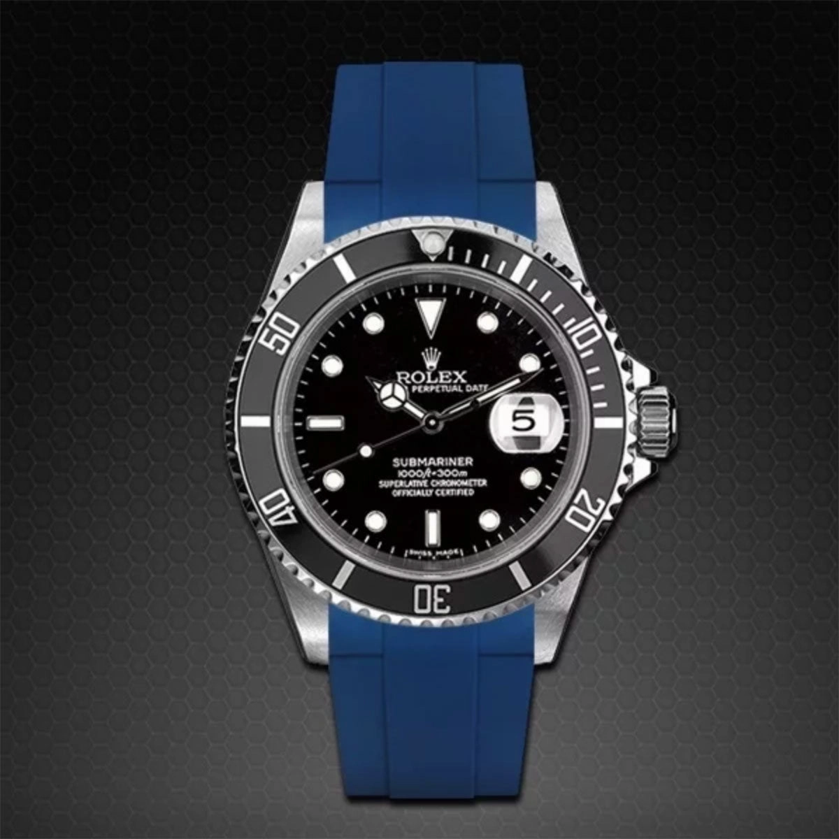 Rolex - Rubber B strap for Non-Ceramic 40mm Submariner - Tang buckle series