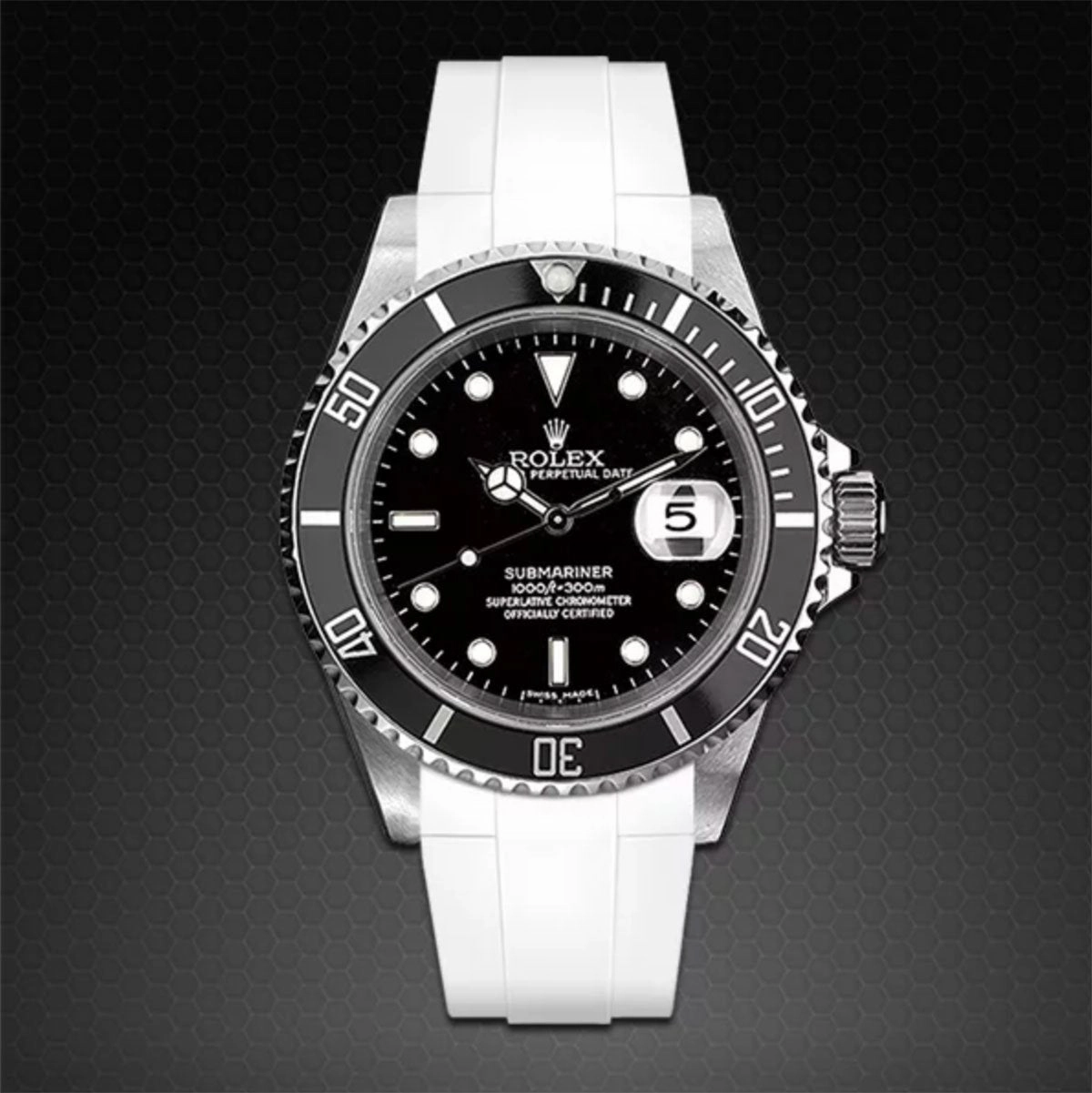Rolex - Rubber B strap for Non-Ceramic 40mm Submariner - Tang buckle series