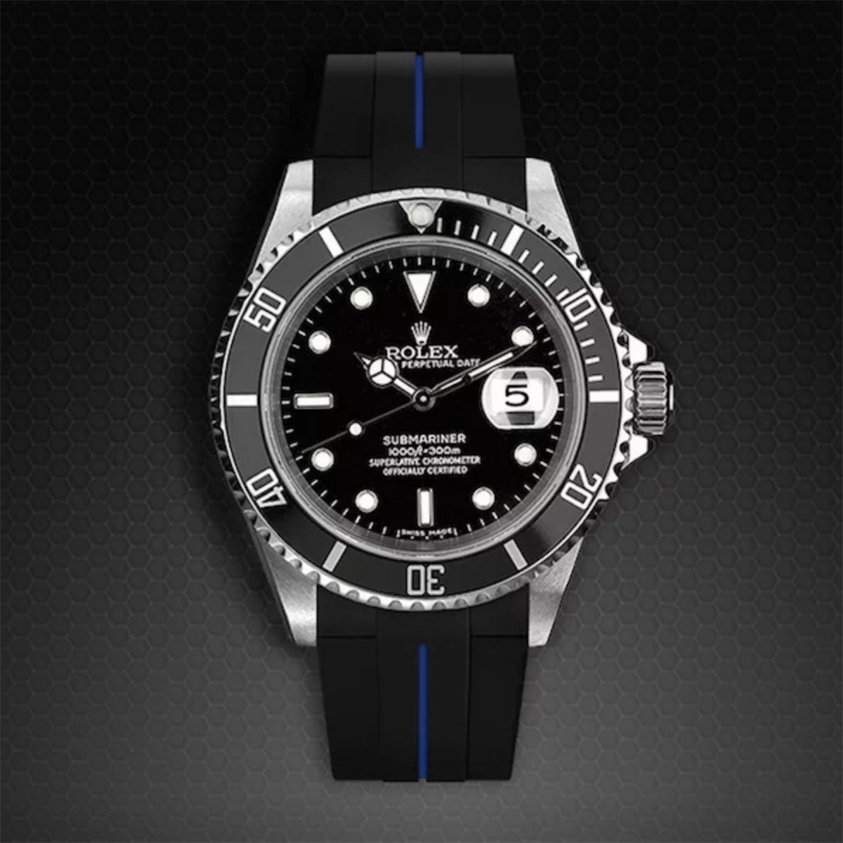 Rolex - Rubber B strap for Non-Ceramic 40mm Submariner - Tang buckle series