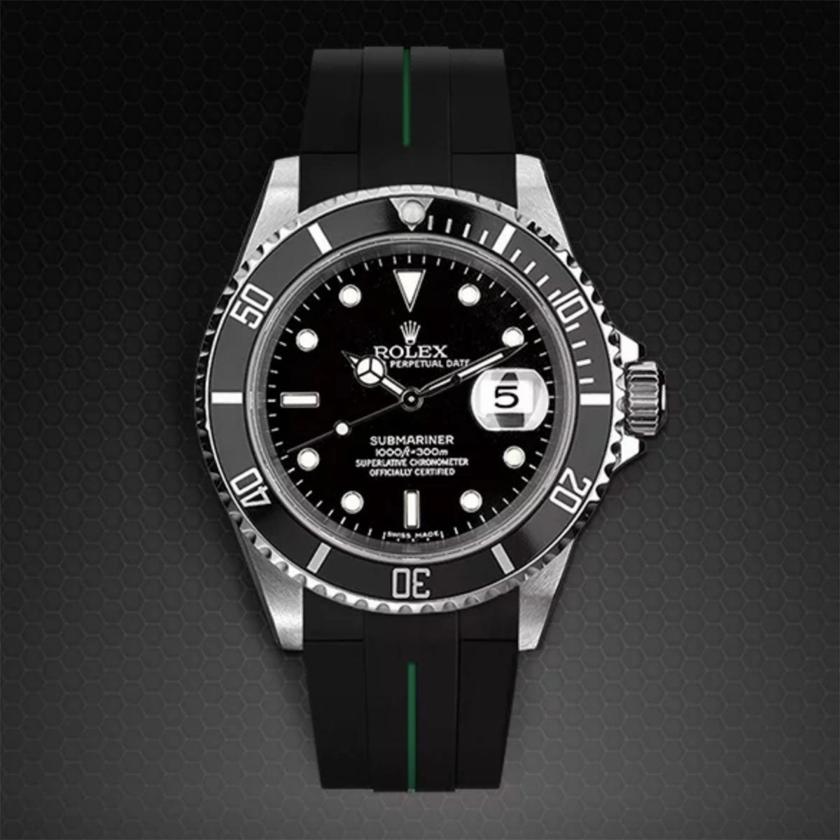 Rolex - Rubber B strap for Non-Ceramic 40mm Submariner - Tang buckle series