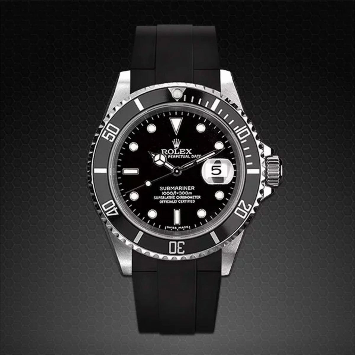 Rolex - Rubber B strap for Non-Ceramic 40mm Submariner - Velcro Series