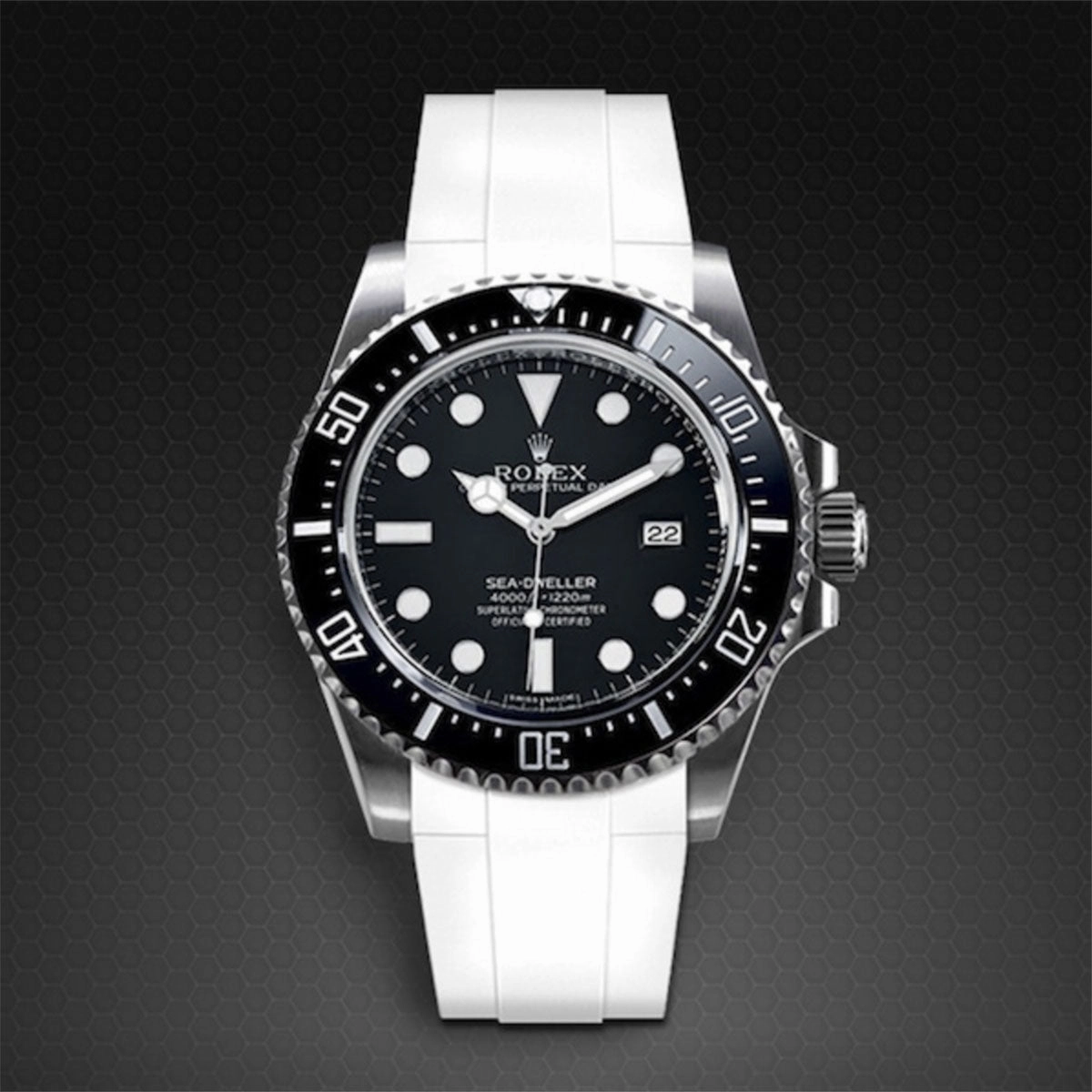 Rolex - Rubber B strap for Sea-Dweller 4000 - Tang Buckle Series ref. 116600