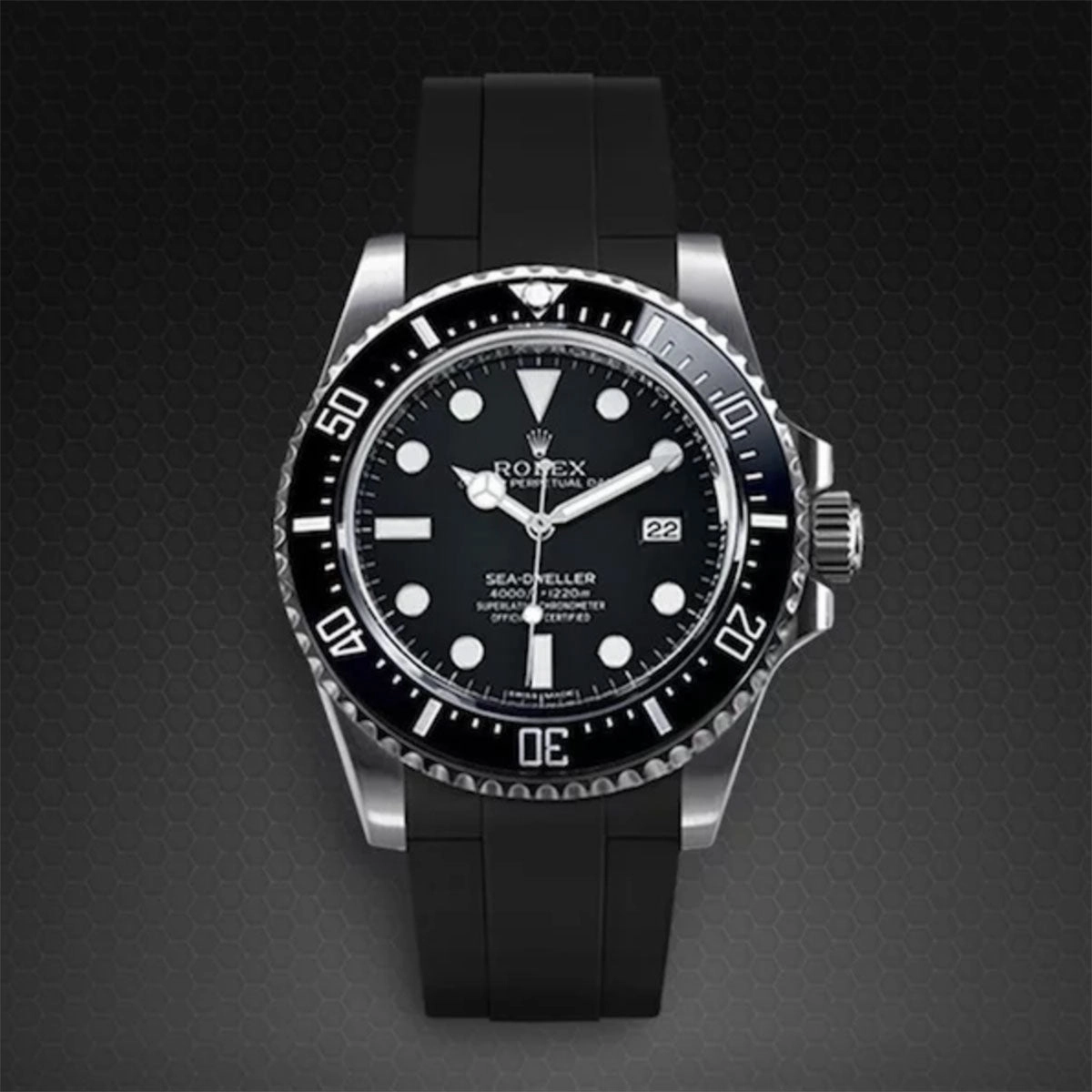 Rolex - Rubber B strap for Sea-Dweller 4000 - Tang Buckle Series ref. 116600