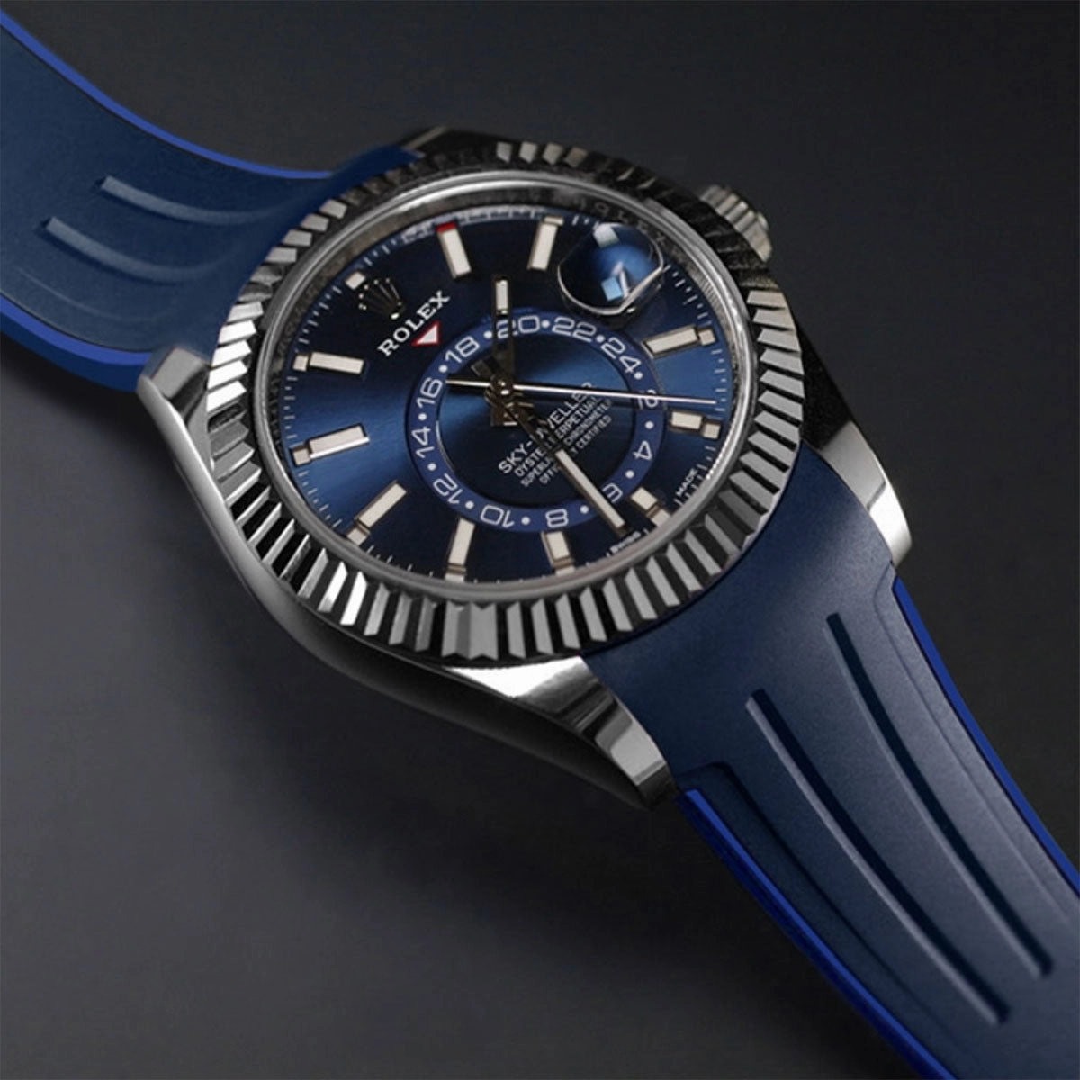 Rolex - Rubber B strap for Sky-Dweller on Oyster Bracelet
