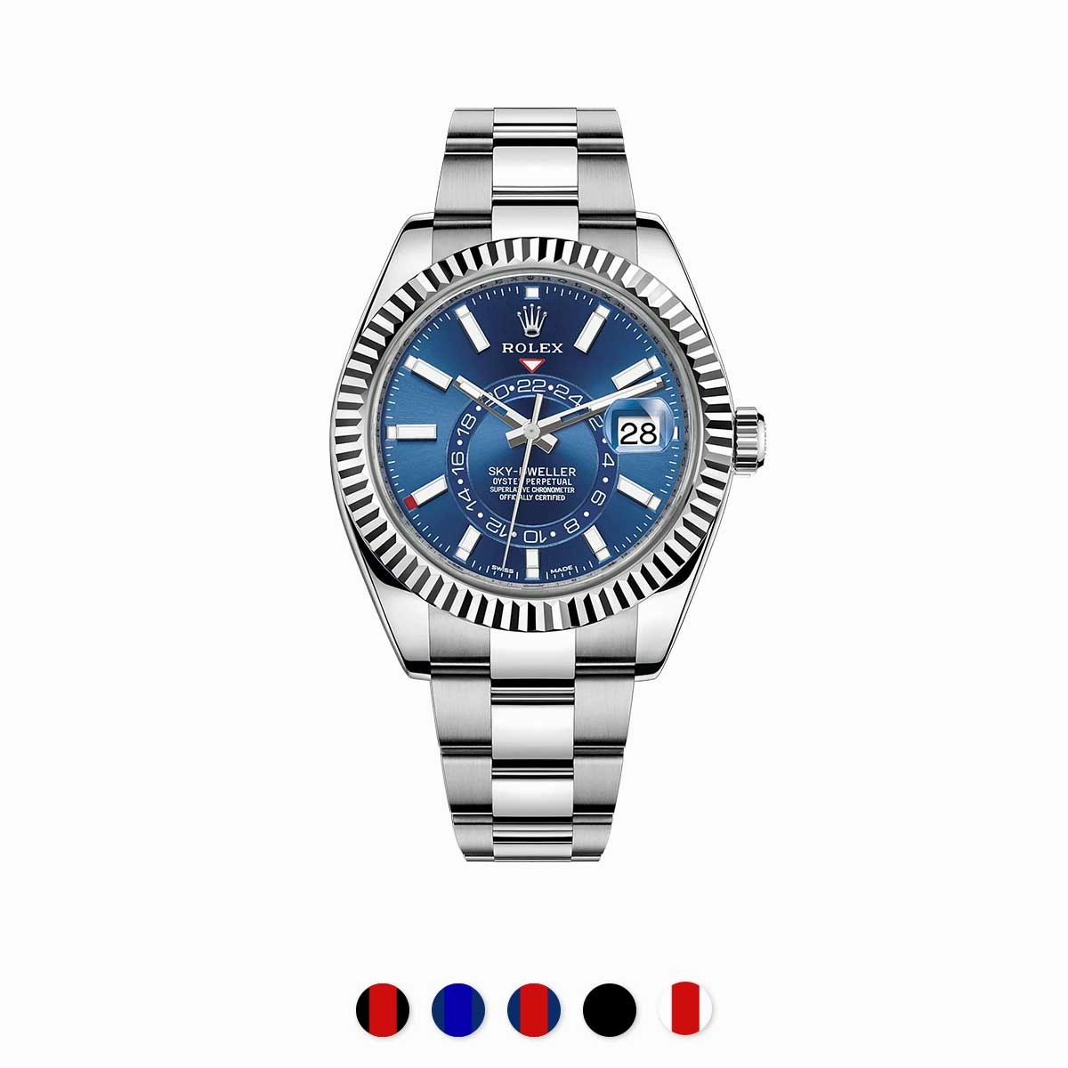 Rolex - Rubber B strap for Sky-Dweller on Oyster Bracelet