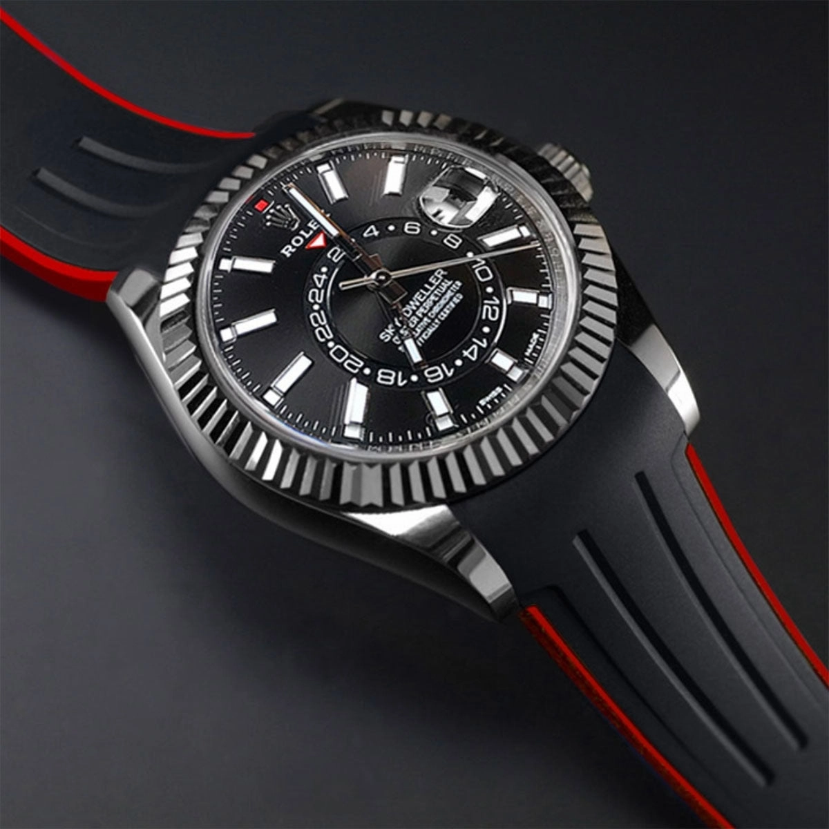 Rolex - Rubber B strap for Sky-Dweller on Oyster Bracelet