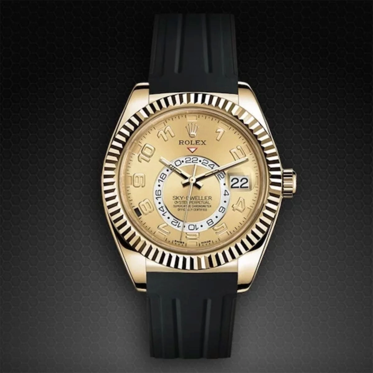 Rolex - Rubber B strap for Sky-Dweller on Strap - VulChromatic