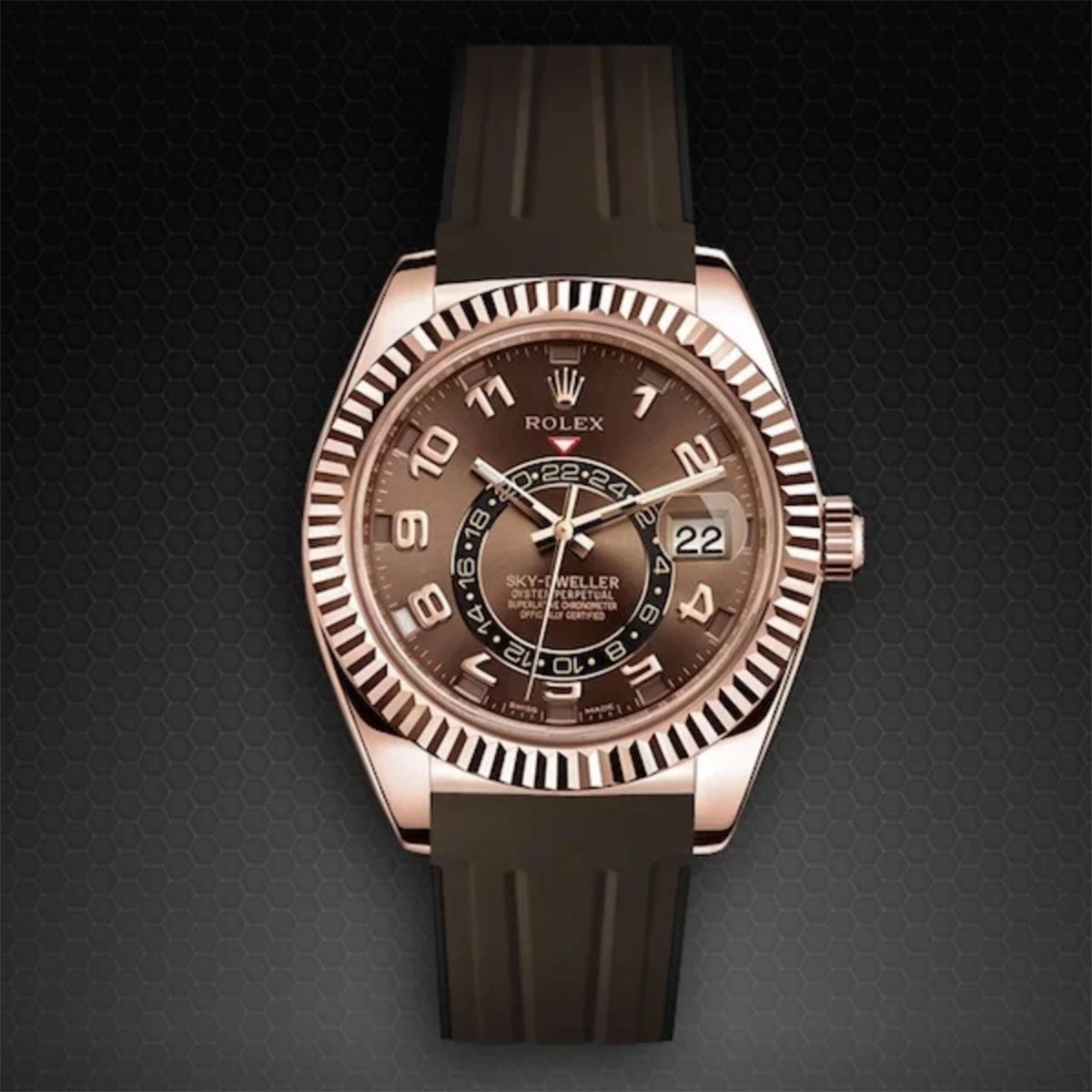 Rolex - Rubber B strap for Sky-Dweller on Strap - VulChromatic