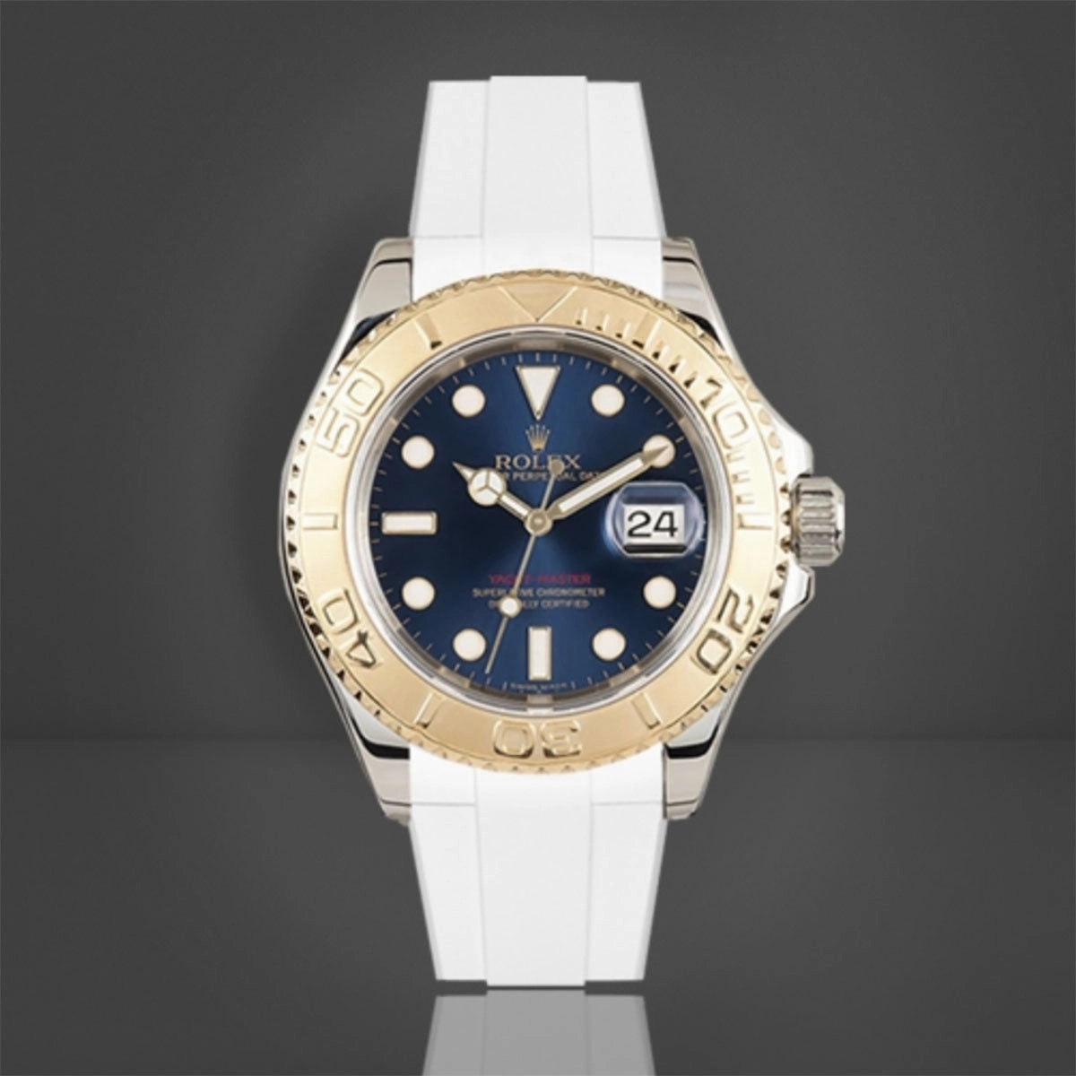 Rolex - Rubber B strap for Yachtmaster 35mm - Tang Buckle Series