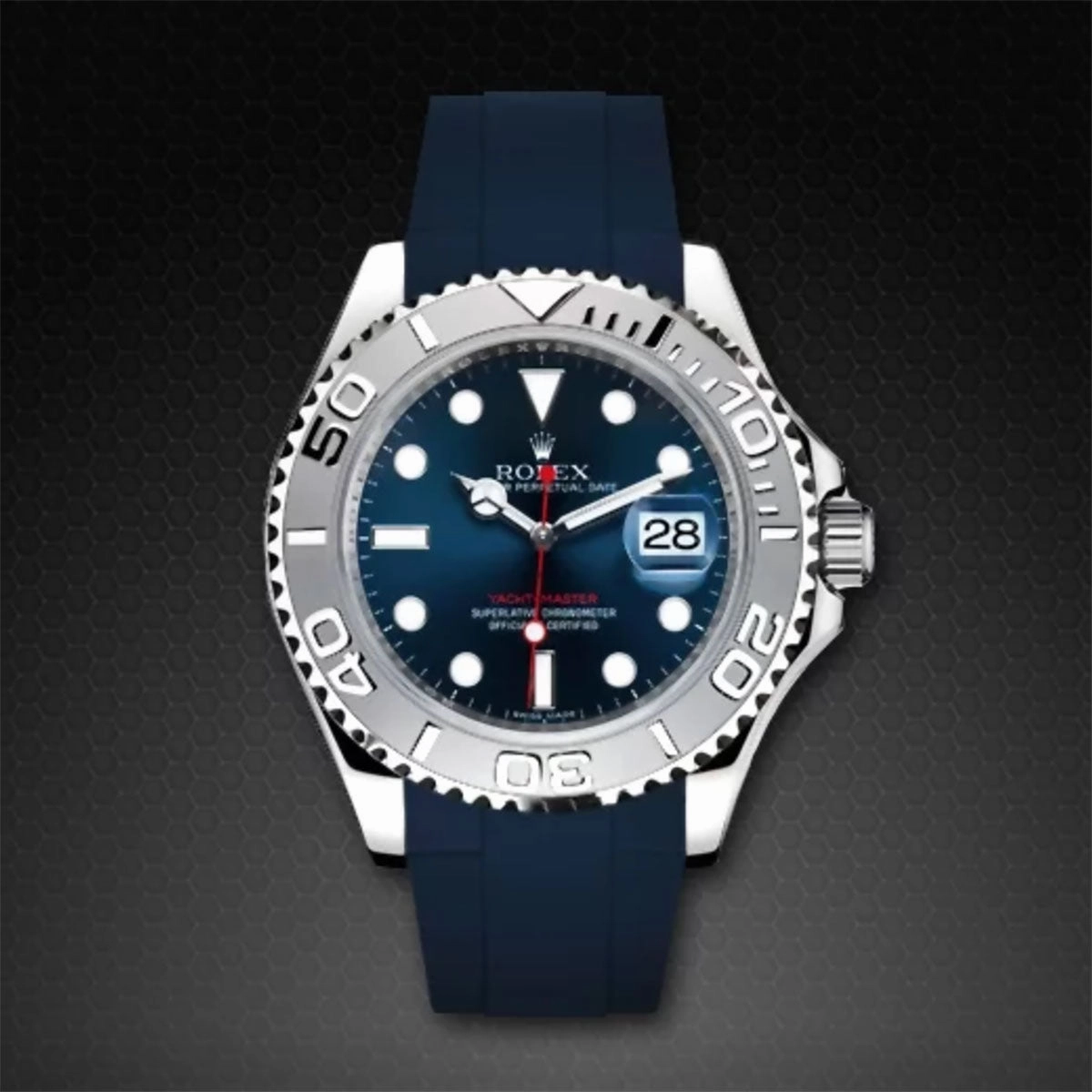 Rolex - Rubber B strap for Yachtmaster 40mm - Classic Series