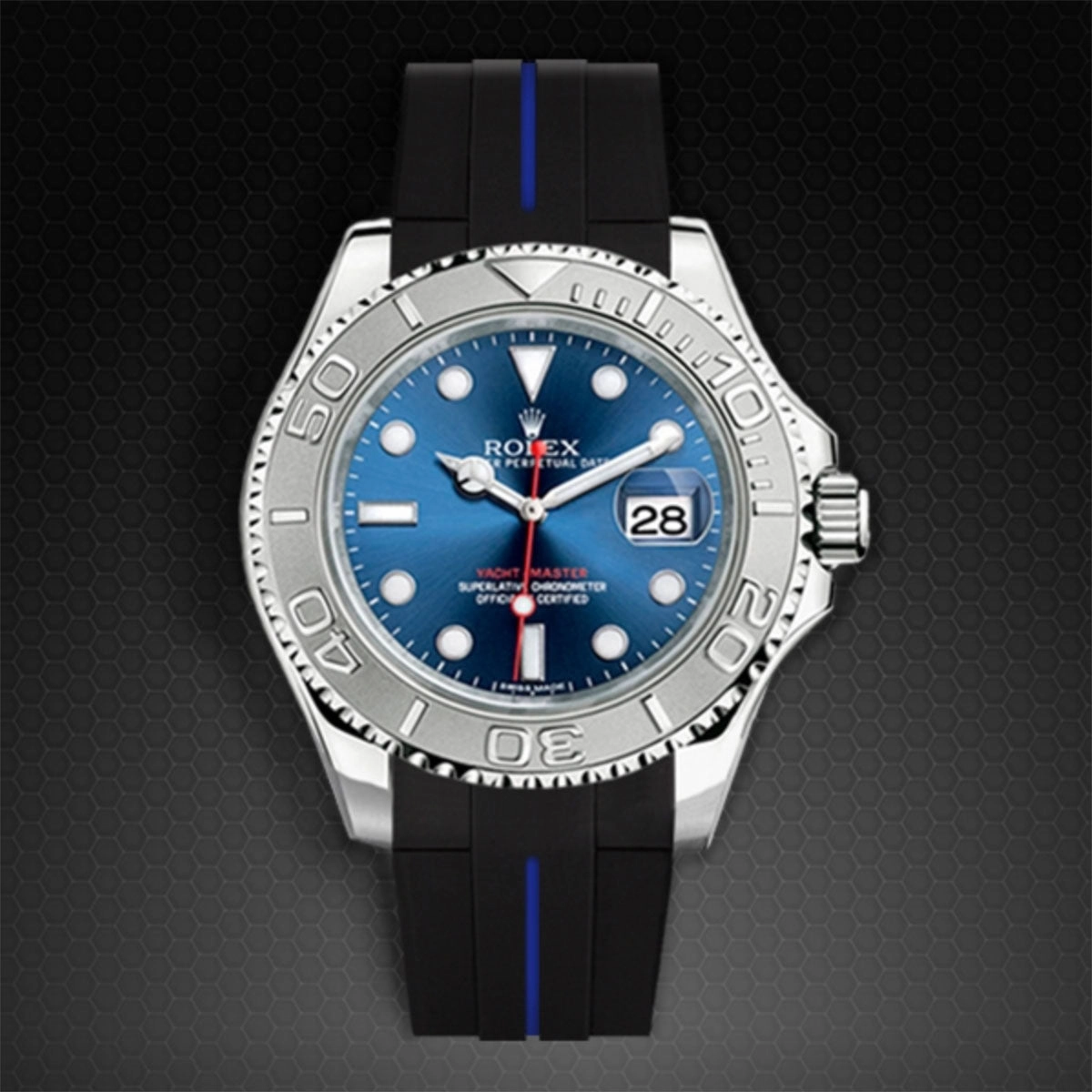 Rolex - Rubber B strap for Yachtmaster 40mm - Classic Series