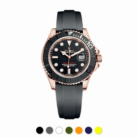 Rolex - Rubber B strap for Yachtmaster on Oysterflex Bracelet - SwimSkin Alligator & Ballistic