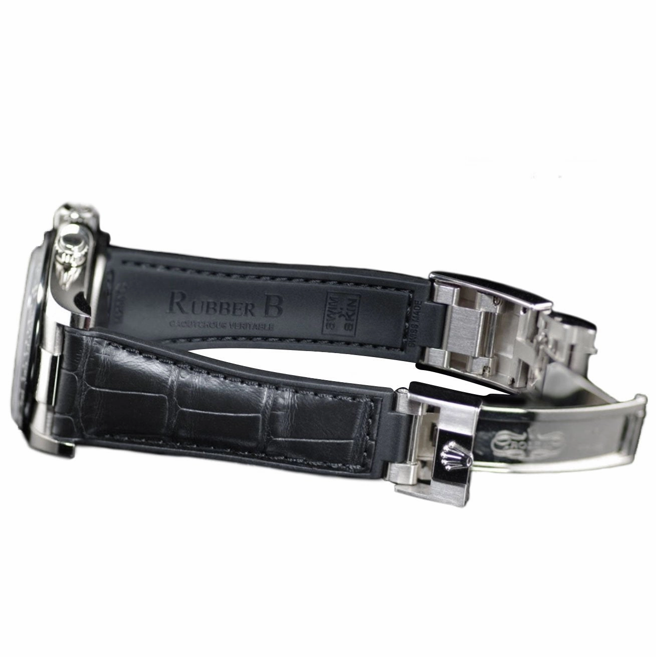Rolex - Rubber B strap for Yachtmaster on Oysterflex Bracelet - SwimSkin Alligator & Ballistic