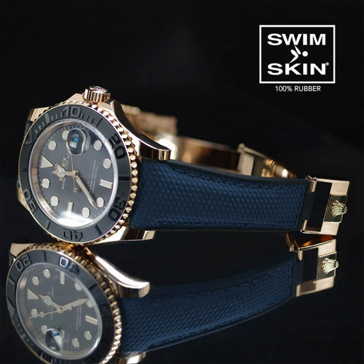 Rolex - Rubber B strap for Yachtmaster on Oysterflex Bracelet - SwimSkin Alligator & Ballistic