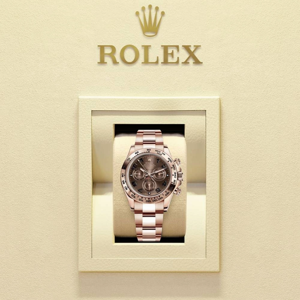 Rolex Cosmograph Daytona 40mm - Ref: 116505 choc - Chocolate Arabic Numerals Dial, 18K Rose Gold Oyster Bracelet Men's Watch