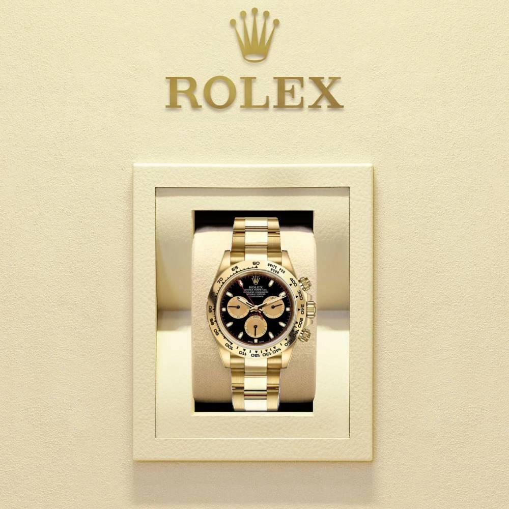 Rolex Cosmograph Daytona 40mm - Ref: 116508-0009 - Black & Champagne Index Dial, 18K Yellow Gold Oyster Bracelet Men's Watch