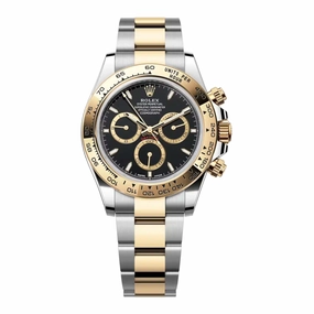 Rolex Cosmograph Daytona 40mm - Ref: 126503 - Black Index Dial & Gold Bezel, Two Tone Stainless Steel & 18K Yellow Gold Oyster Bracelet Men's Watch