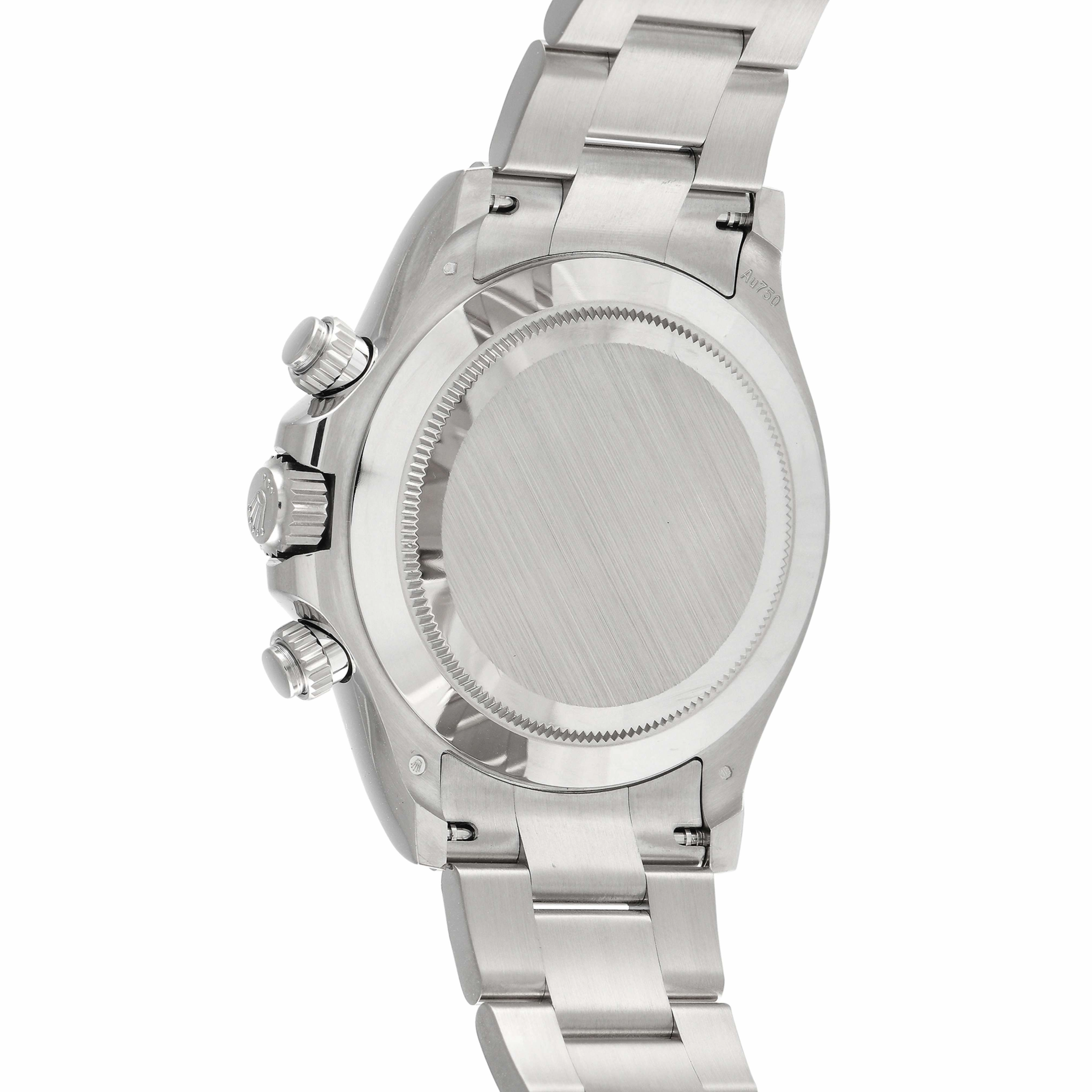 Rolex Cosmograph Daytona 40mm - Ref: 126509 - Bright Black & Steel Diamond Dial, 18K White Gold Oyster Bracelet Men's Watch