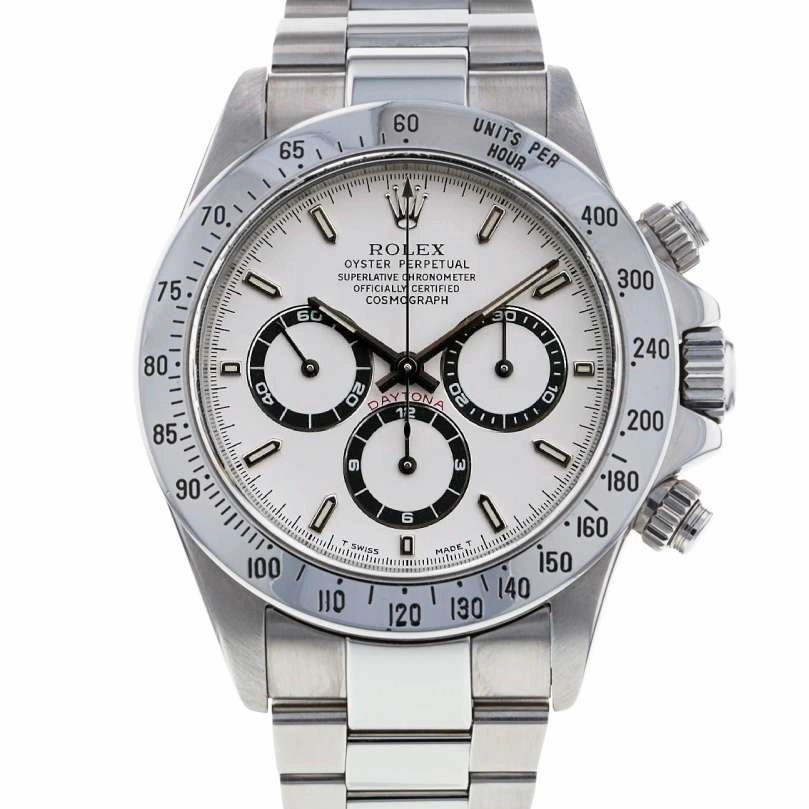 Rolex Cosmograph Daytona 40mm - Ref: 16520 - White Index Dial, Stainless Steel Oyster Bracelet Men's Watch